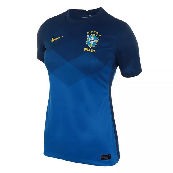 Camiseta Brasil Segunda Equipación Mujer 2021 Azul